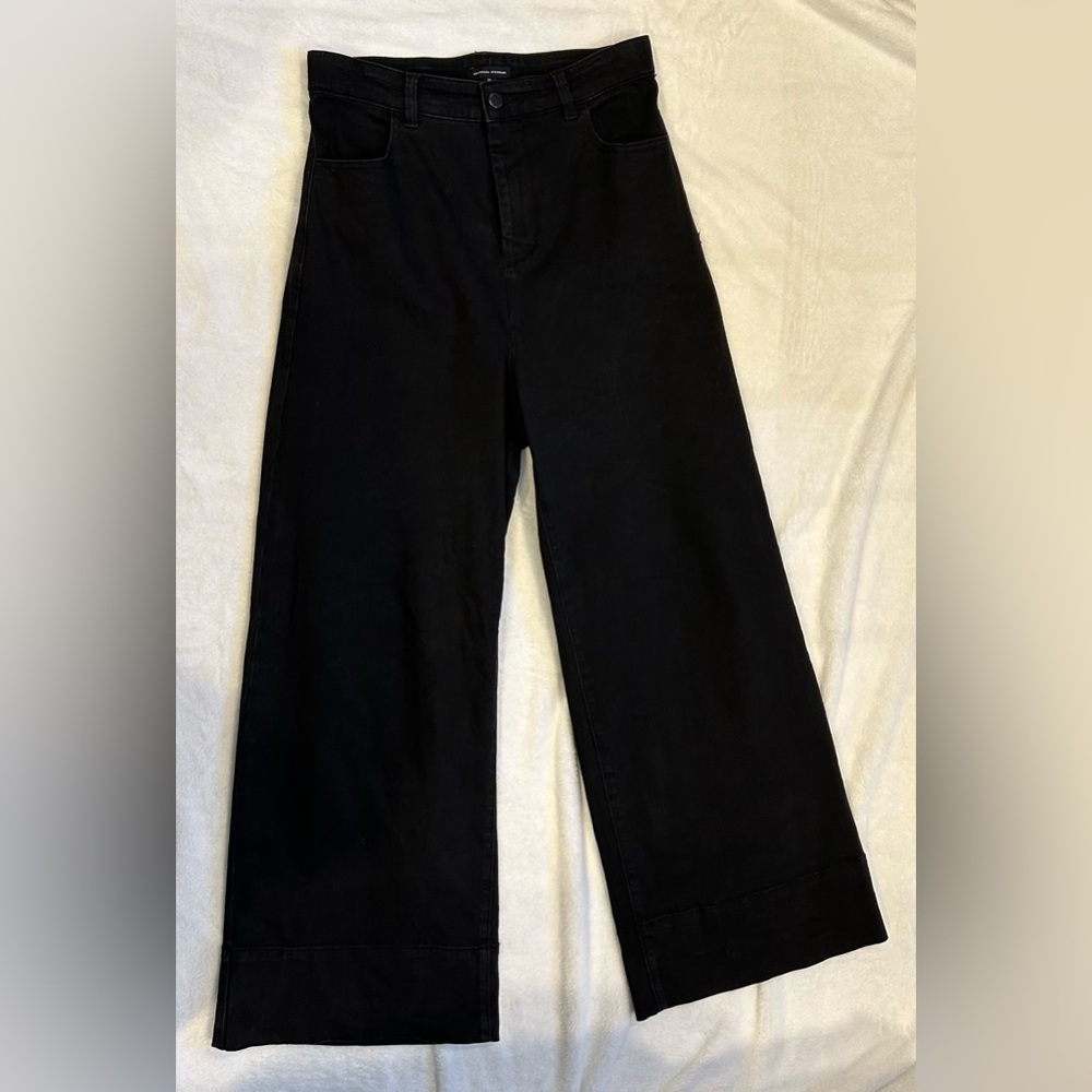 Universal Standard High Rise Wide Leg Black Jeans - size 10 - Carrie